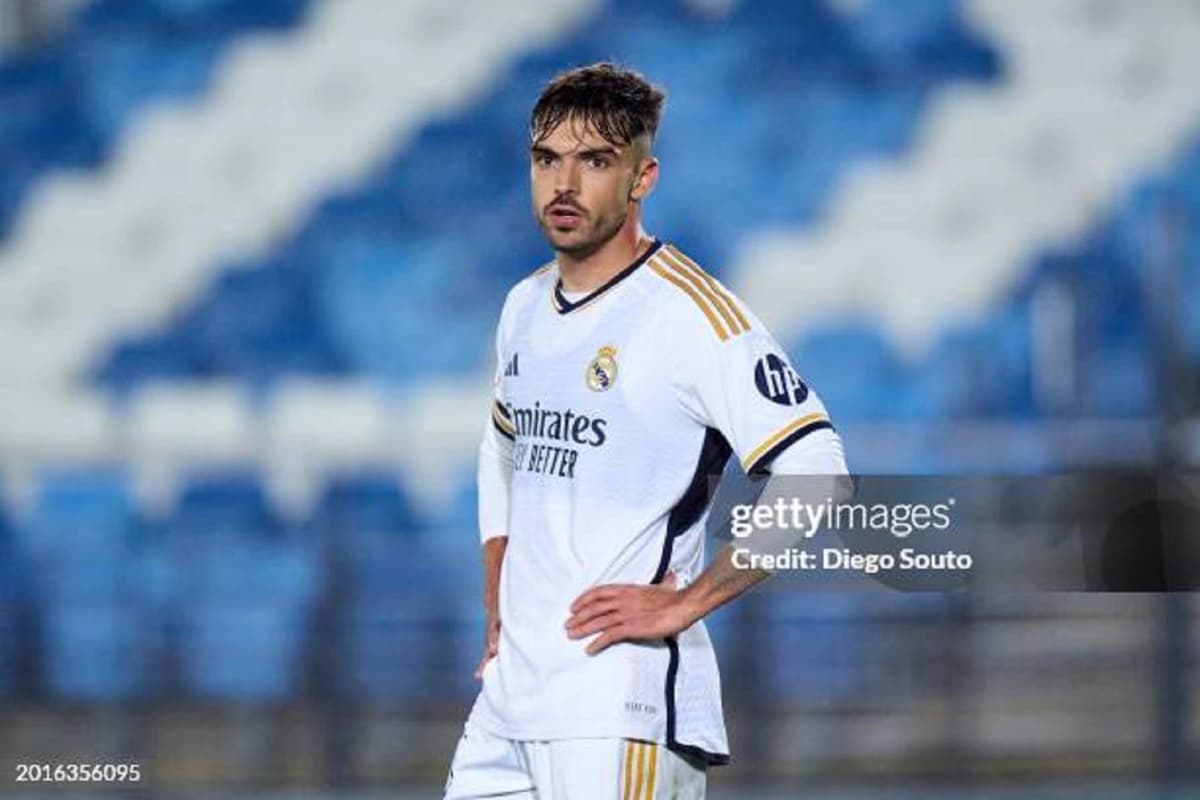 Real Madrid center-back Raul Asensio