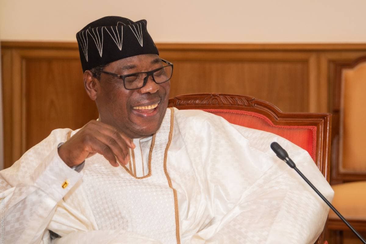 L'ancien président Boni Yayi lors de son audience au palais de la Marina ce lundi 13 juin 2022