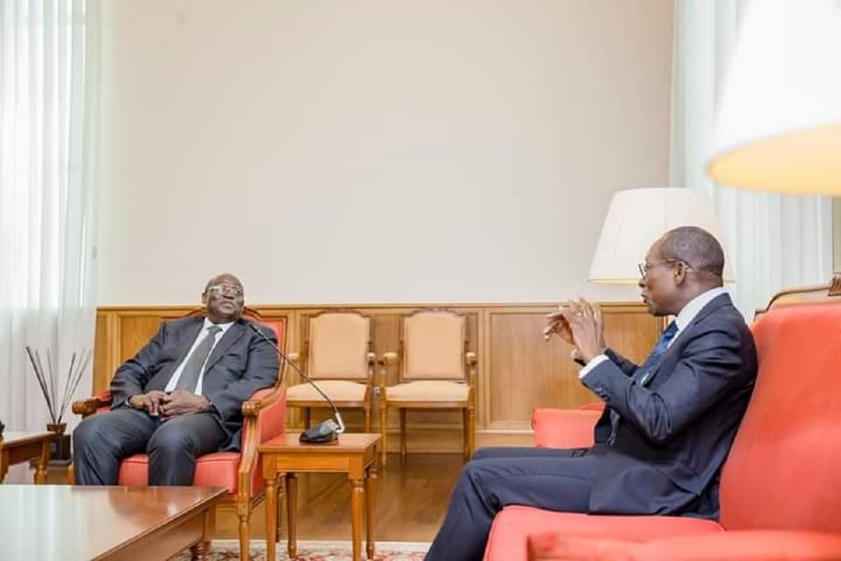 Echanges entre Patrice Talon et Tiémoko Meyliet Koné