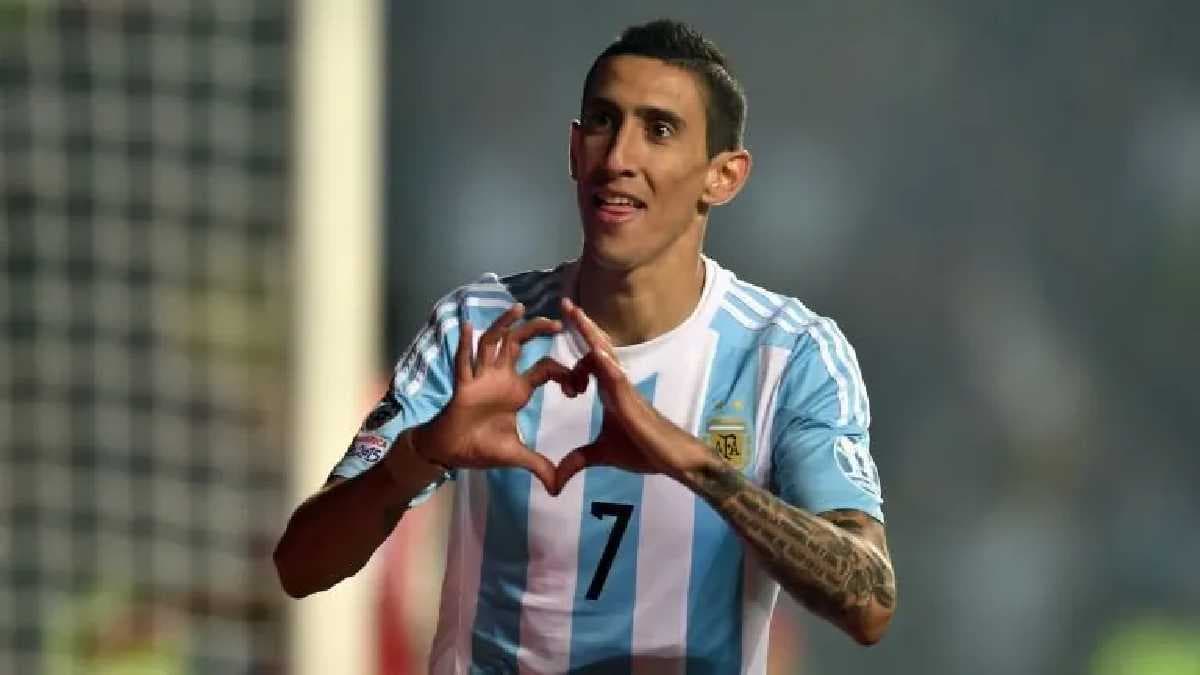 Angel Di Maria sous le maillot de l'Argentine