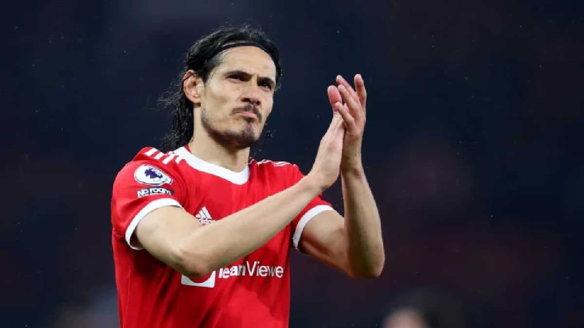 Edinson Cavani sous le maillot de Manchester United