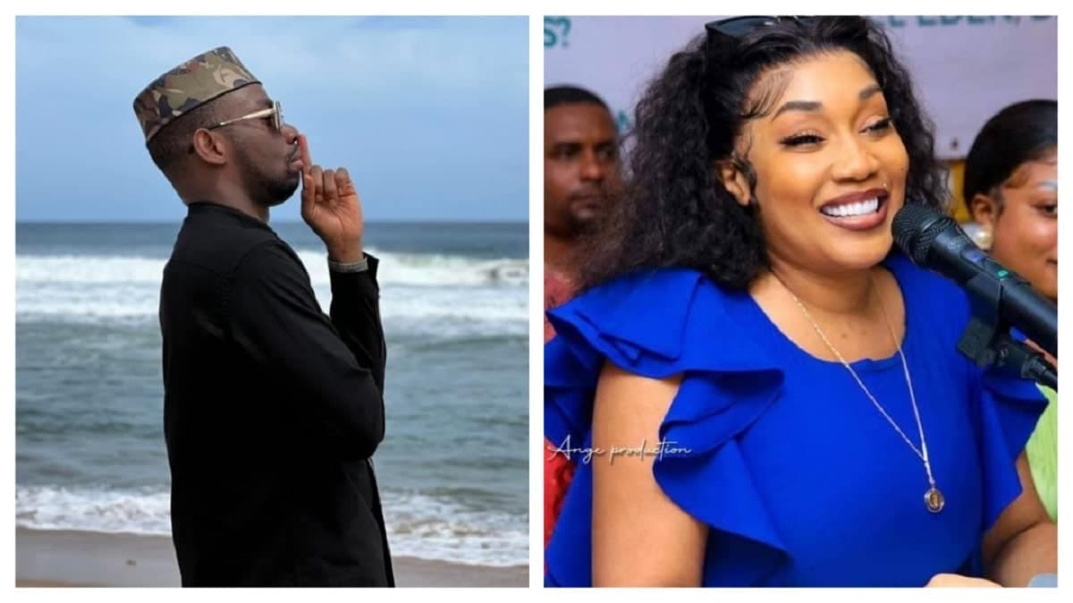 Emma Lohoues et le général Makosso lors d'un événement à Dubaï, ambiance tendue.