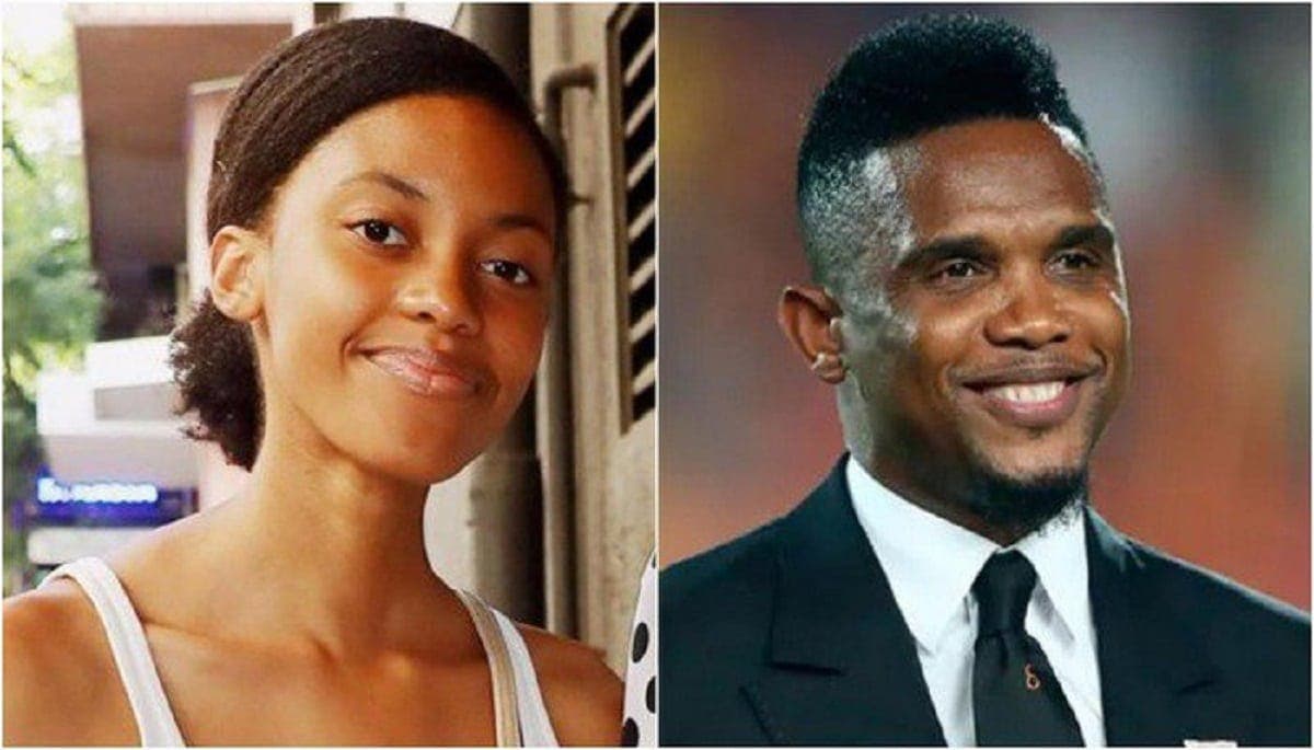 Samuel Eto'o et sa fille Erika Do Rosario Nieves