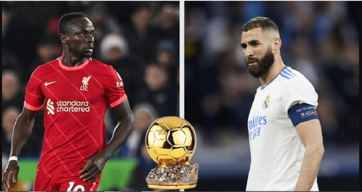 Benzema et Sadio Mané en course pour le Ballon d'Or 2022
