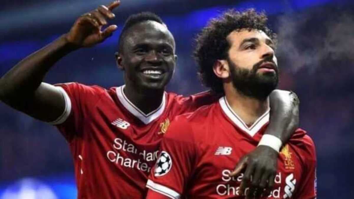 Sadio Mané et Mohamed Salah sous le maillot de Liverpool