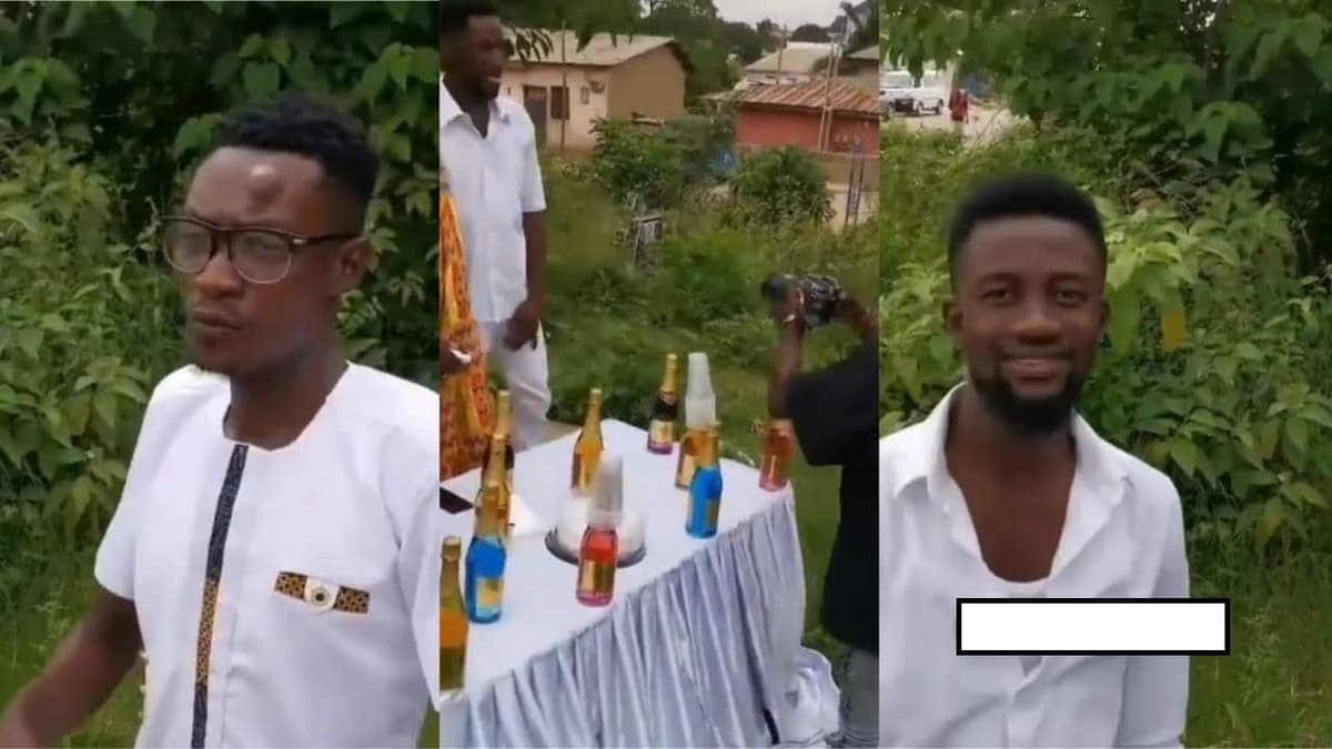 Célébration d'anniversaire au cimetière