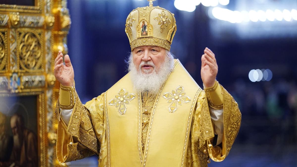 Le patriarche Kirill, le primat de l'Église russe orthodoxe Ã  Moscou