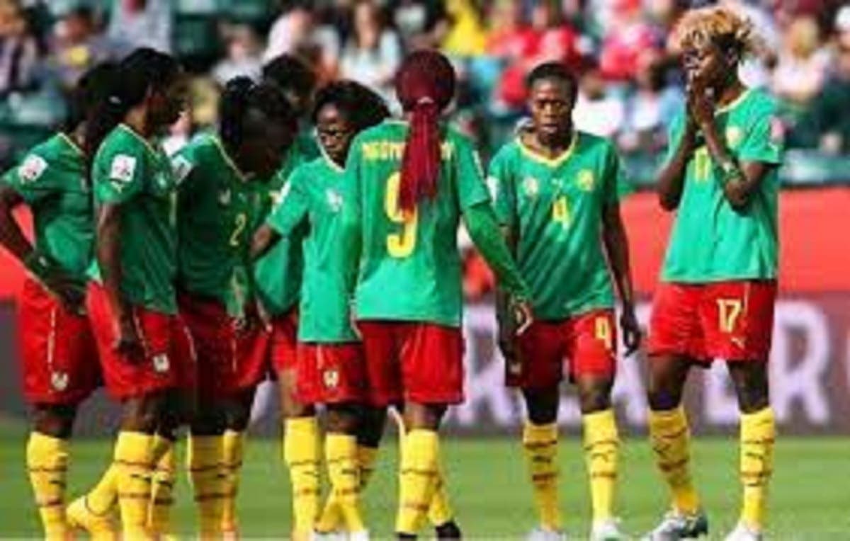 Des joueuses de l'équipe de football du Cameroun
