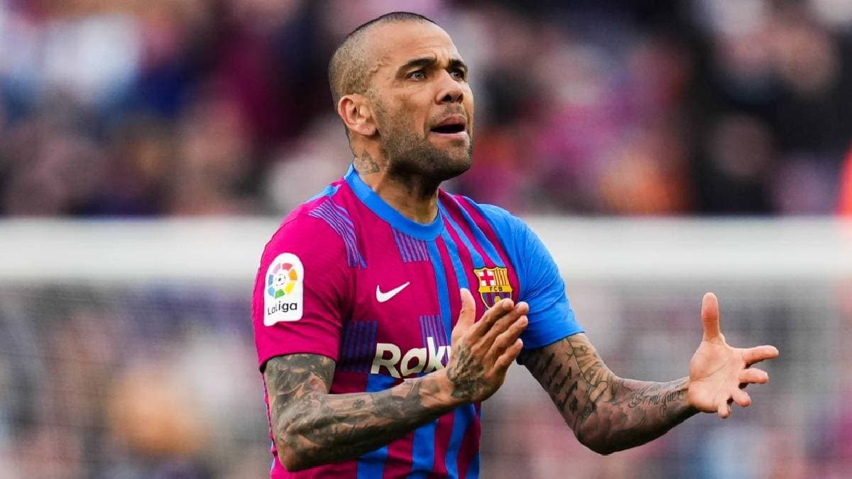 Dani Alvès sous le maillot du FC Barcelone