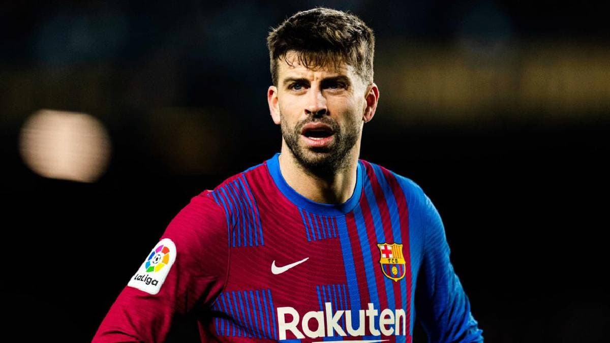 Gérard Piqué avec le maillot du FC Barcelone