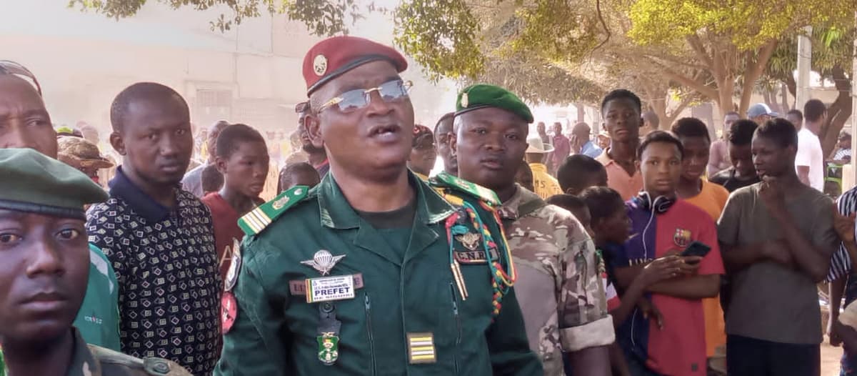 Le préfet de Siguiri, le colonel Ibrahim Douramoudou Keita