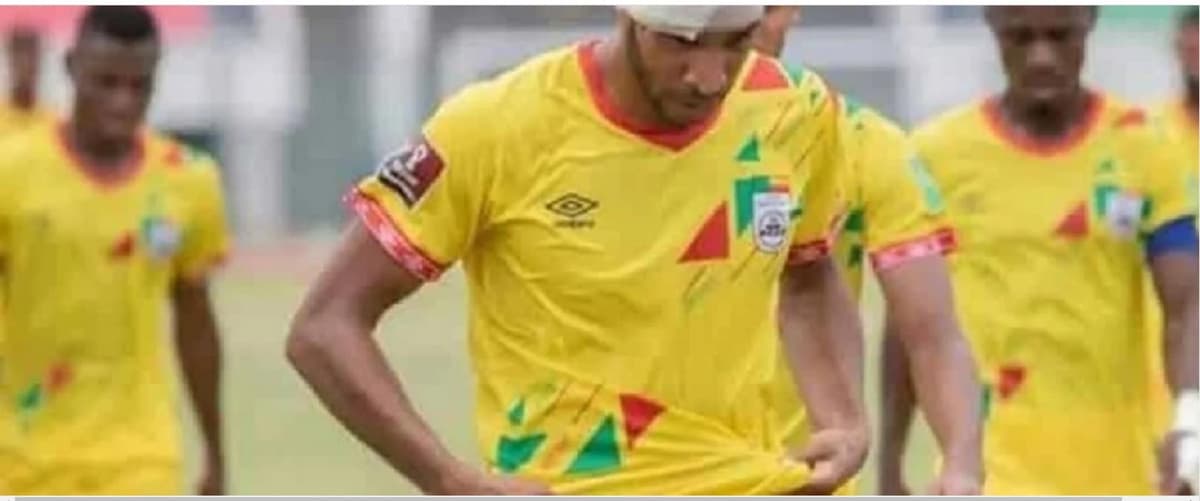 Des joueurs béninois frustrés après une défaite