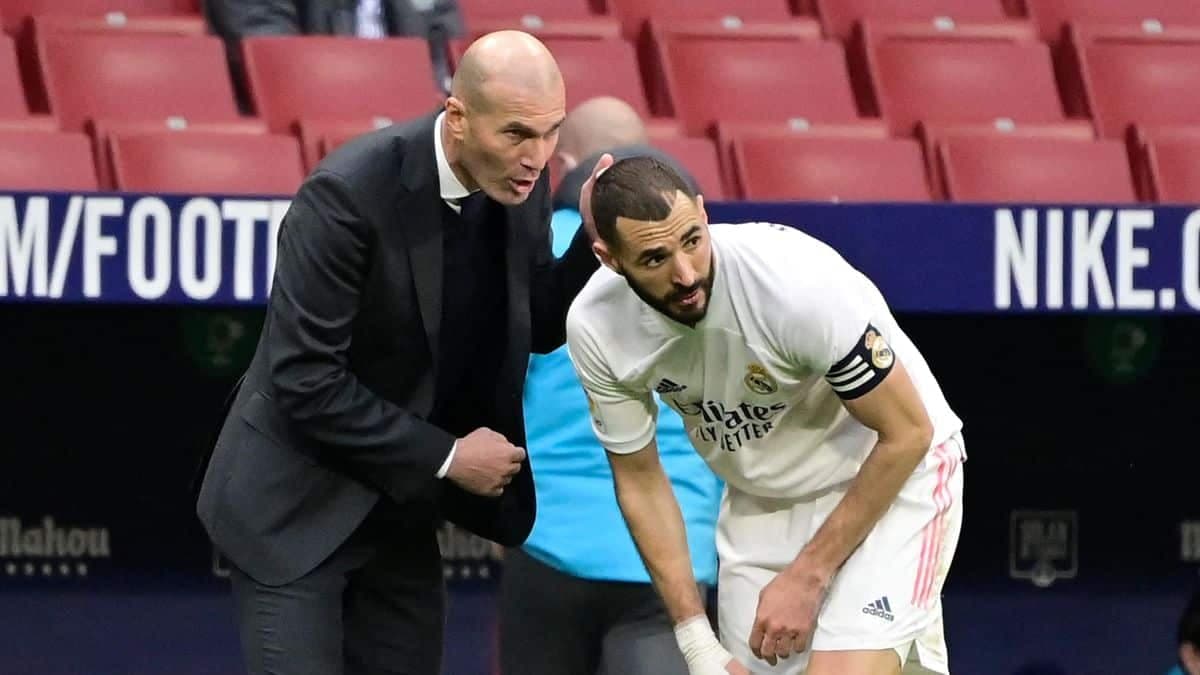 Zinedine Zidane et Karim Benzema