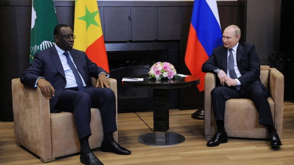 Macky Sall et Vladimir Poutine Ã  Sotchi
