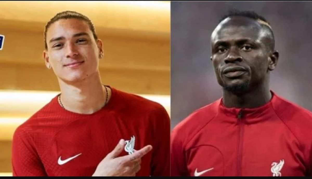 Darwin Nunez et Sadio Mané, montage image