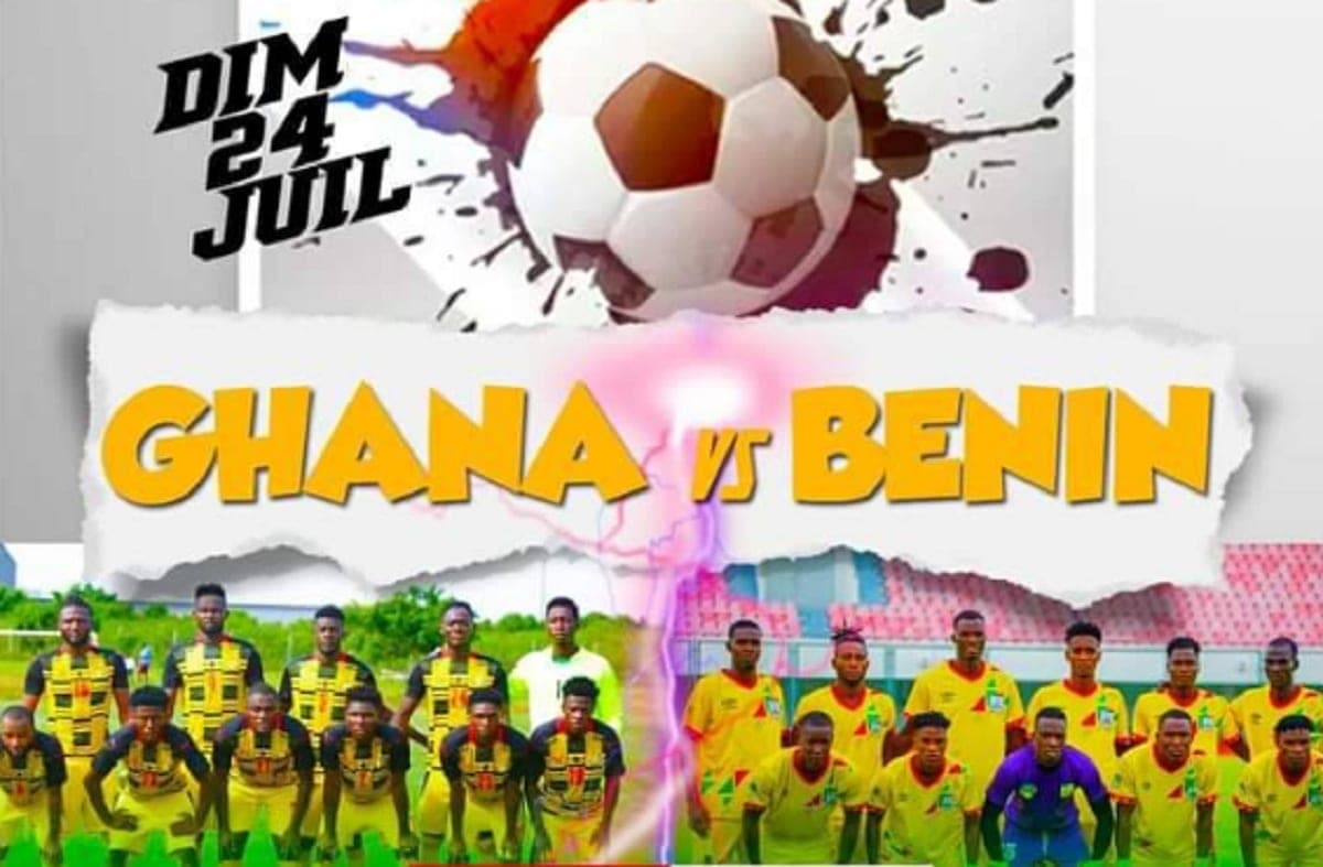 L'affiche du match Ghana-Bénin comptant pour les éliminatoires du CHAN 2023