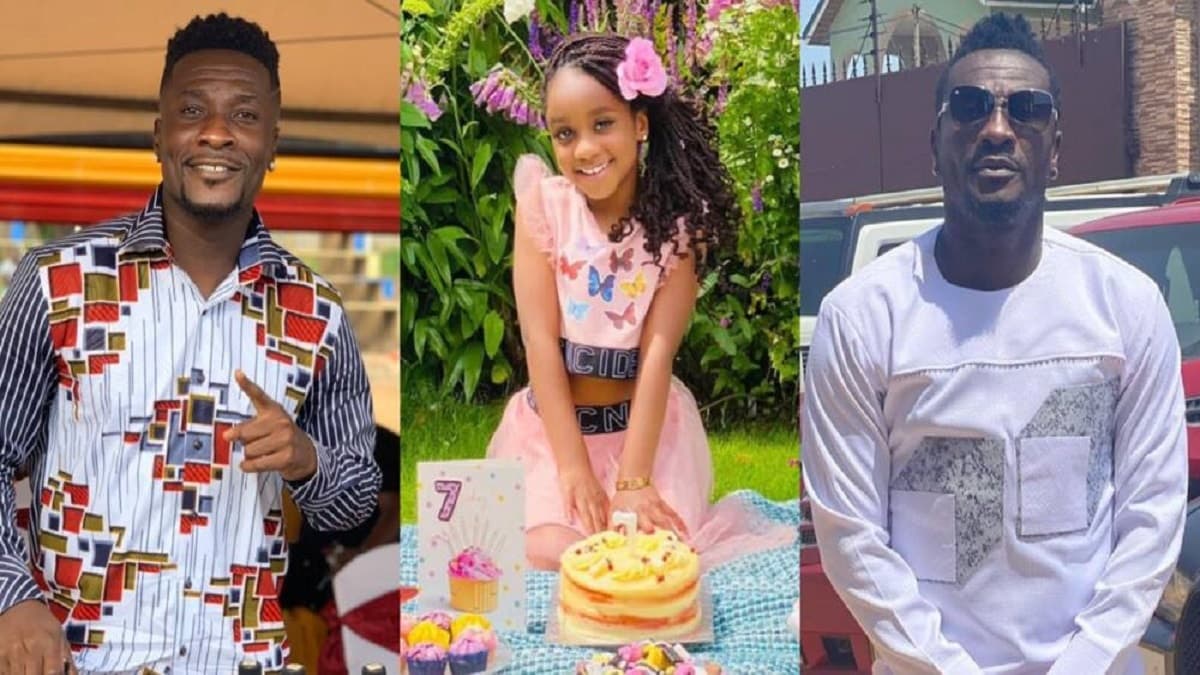 Footballeur Asamoah Gyan et sa fille