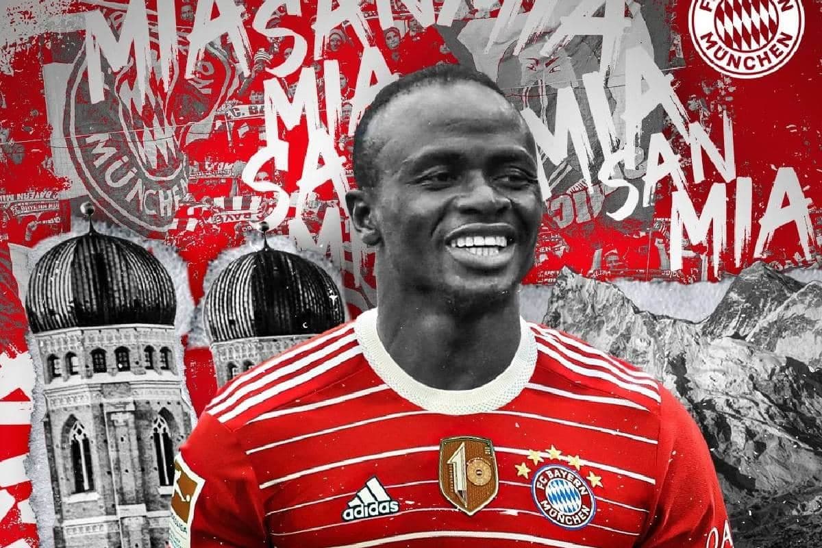 Sadio Mané avec le maillot du Bayern Munich