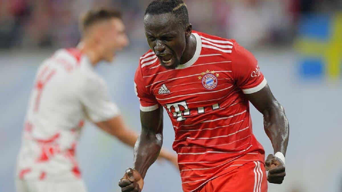 Sadio Mané buteur contre Leipzig en Supercoupe d'Allemagne le samedi 30 juillet 2022