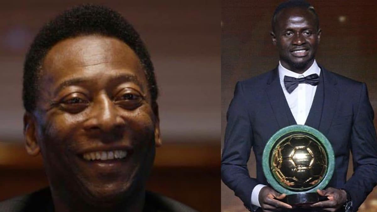 Pelé félicite Sadio Mané pour avoir gagné le Ballon d'Or africain 2022