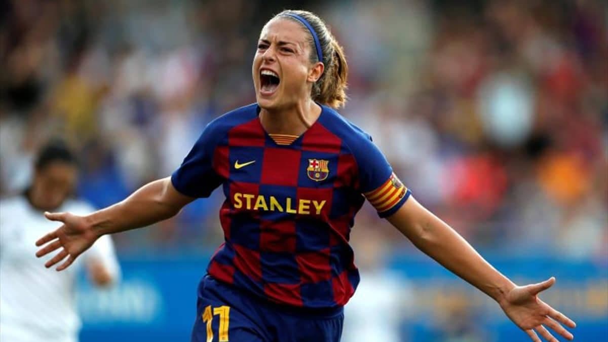 Alexia Putellas avec le maillot du FC Barcelone