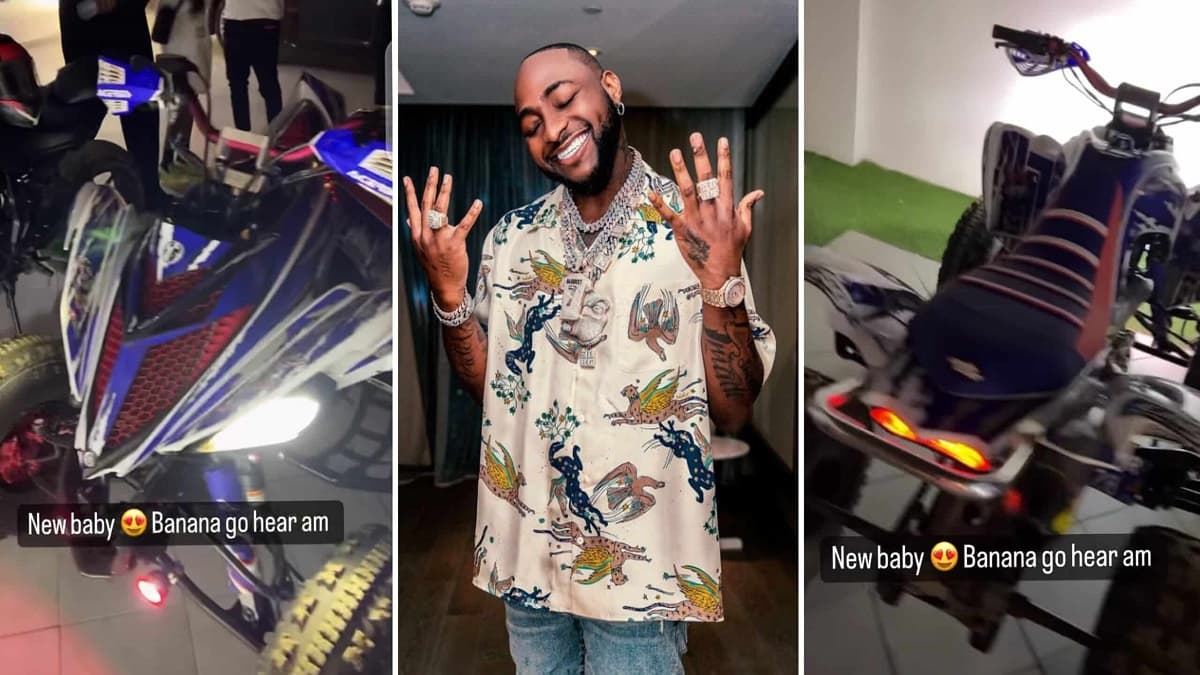 Davido s'offre une nouvelle moto électrique