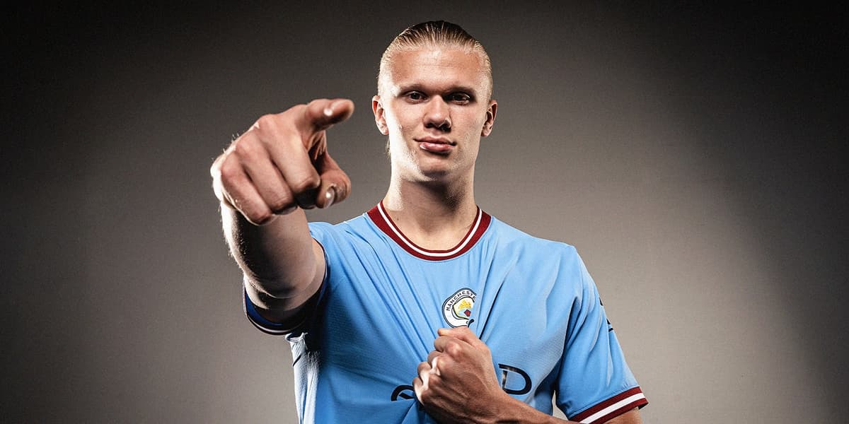 Erling Haaland sous le maillot de Manchester City