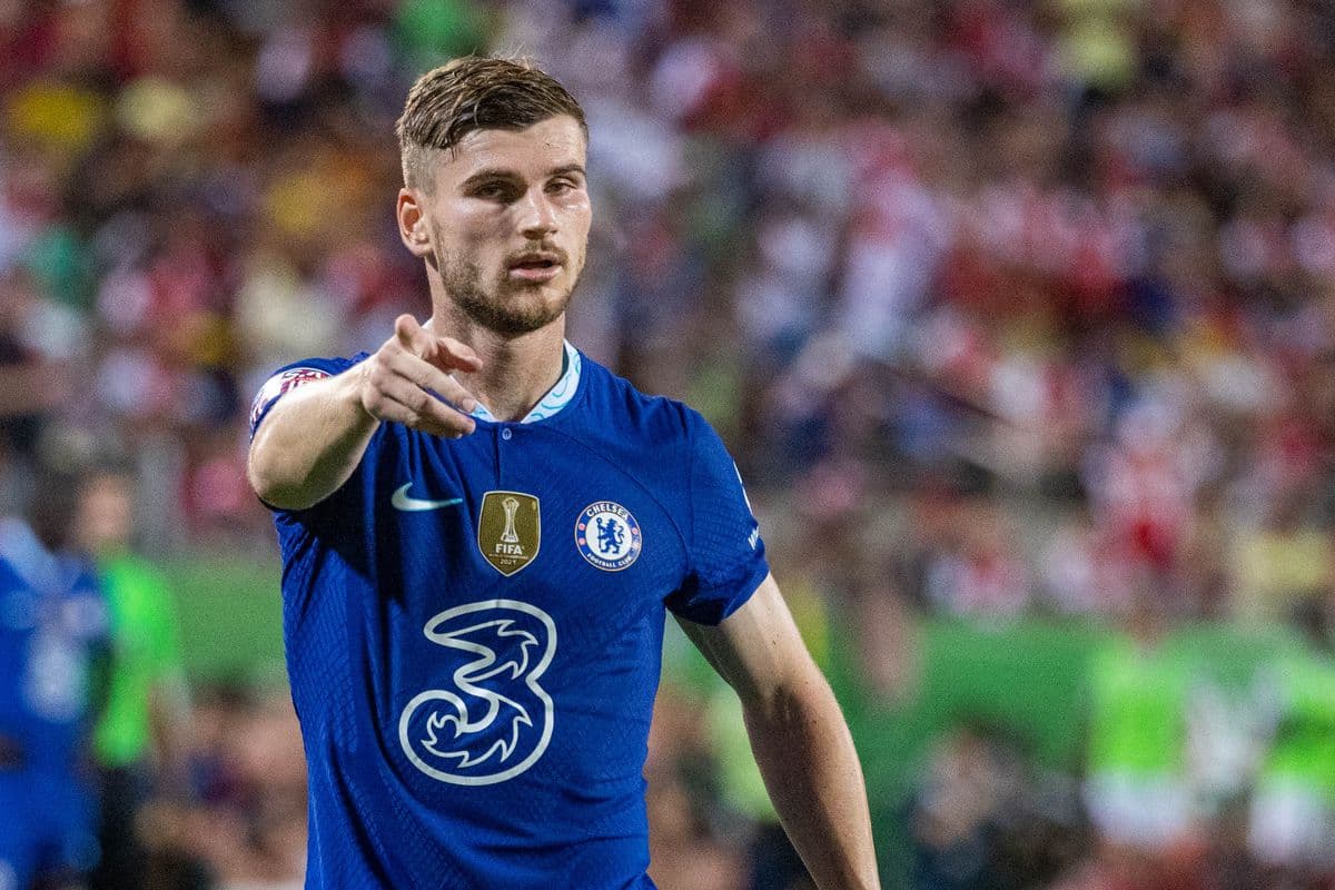Timo Werner lors d'un match avec Chelsea