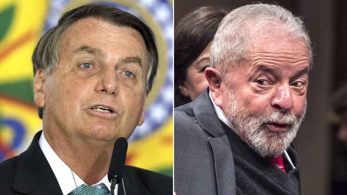 Luiz Inacio Lula da Silva et (Ã  gauche) et Jair Bolsonaro
