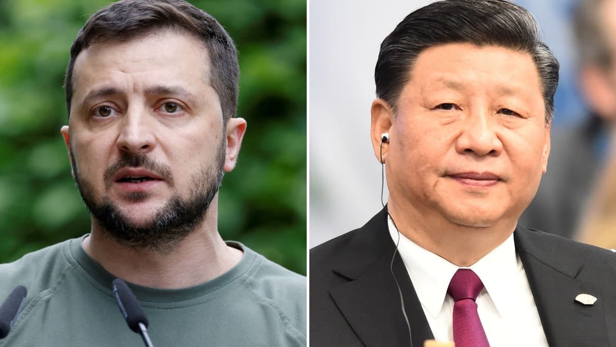 Le président ukrainien Volodymyr Zelensky et le président chinois Xi Jinping