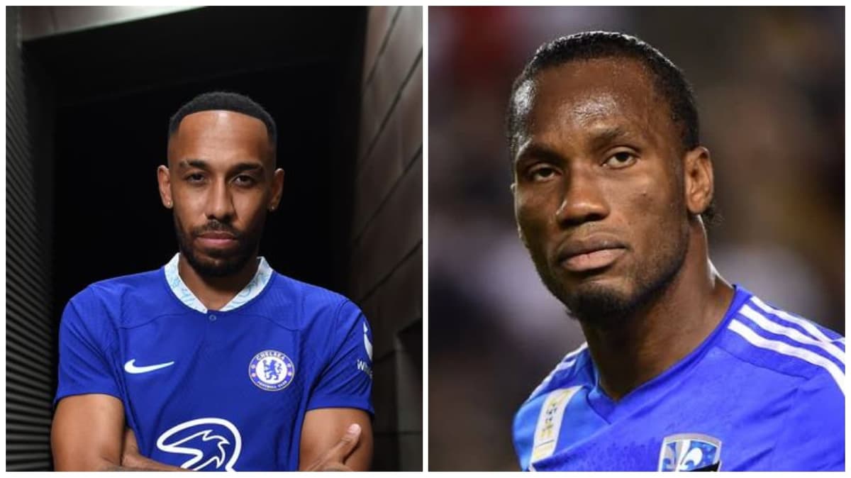 Didier Drogba et Pierre-Emerick Aubameyang, montage photo
