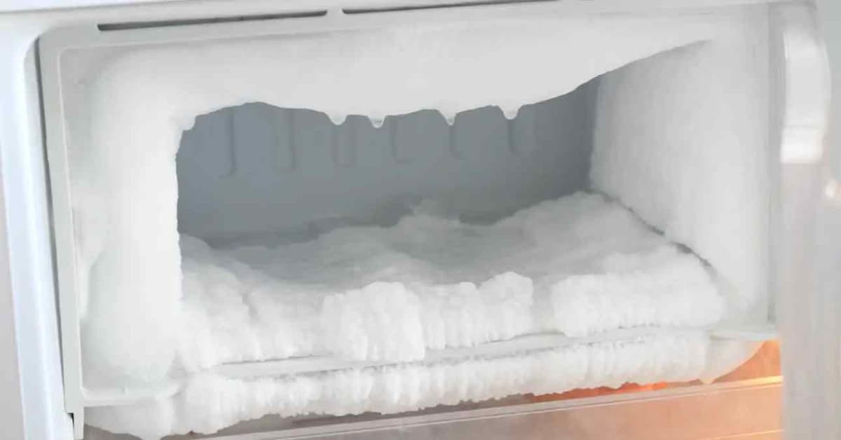 un congélateur rempli de glaces