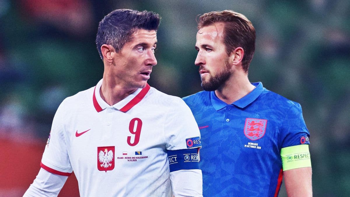 Harry Kane et Robert Lewandowski: montage image
