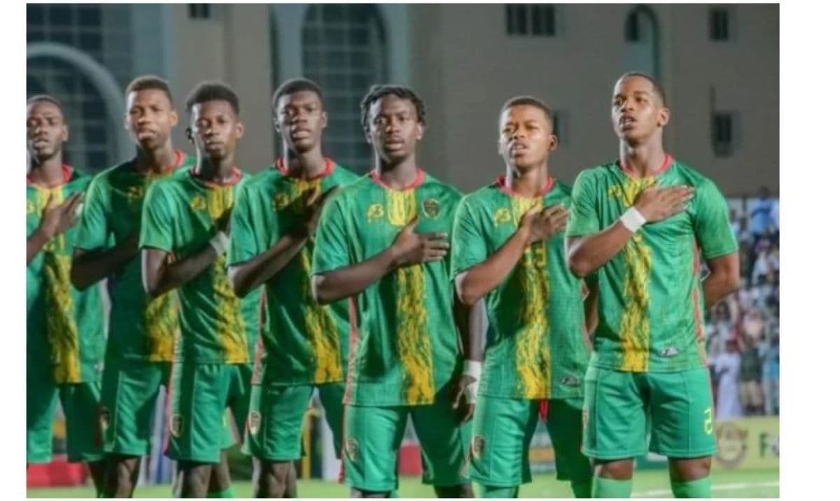 Des joueurs de l'équipe cadette de la Mauritanie