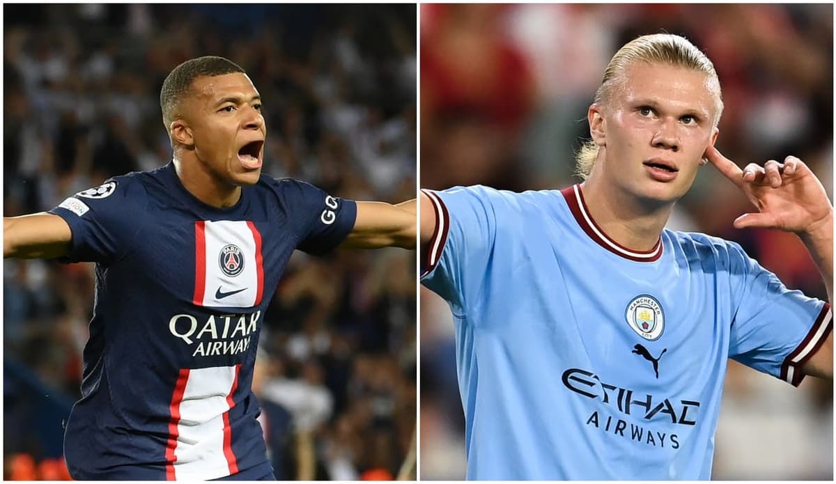 Erling Haaland et Kylian Mbappé