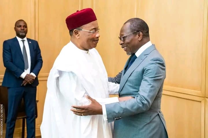 Mahamadou Issoufou reçu Ã  la Marina par Patrice Talon