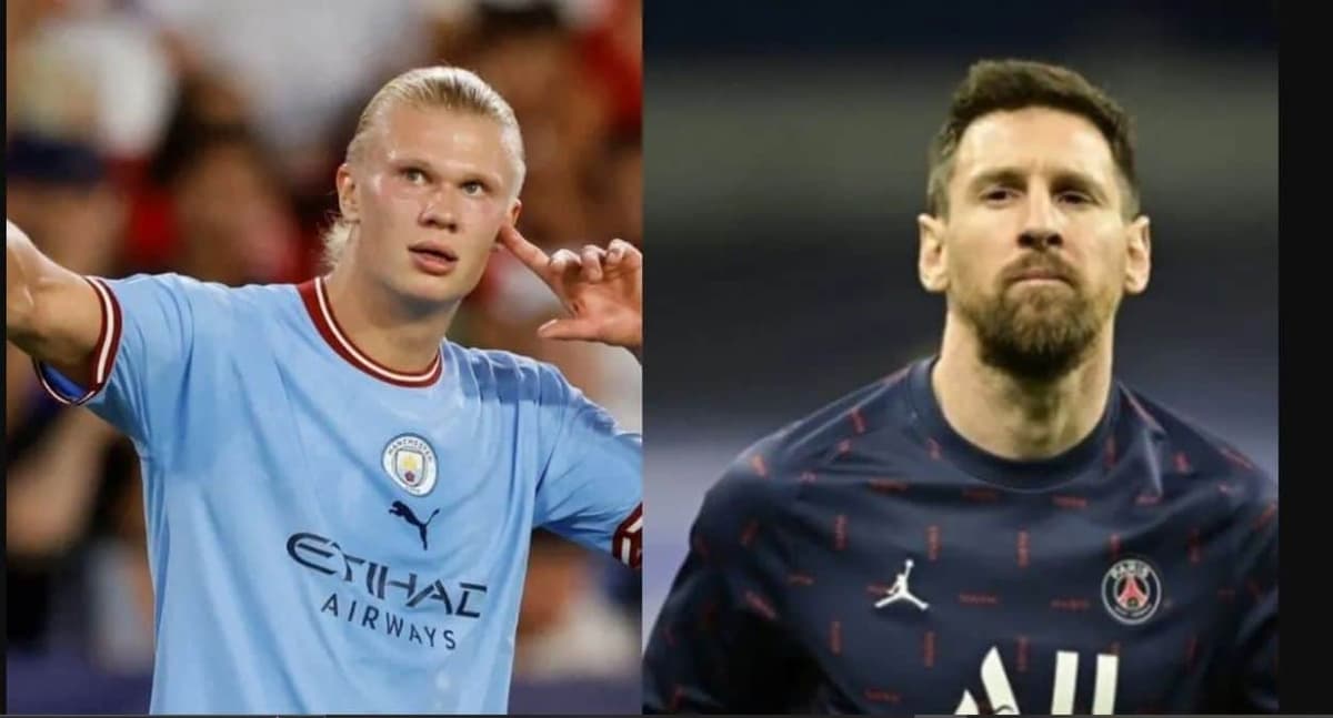 Erling Haaland et Lionel Messi