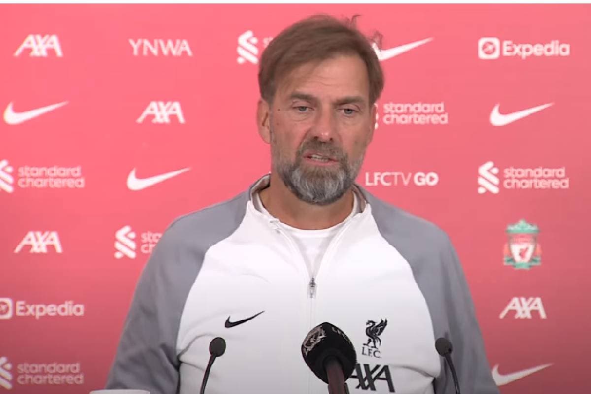 Jurgen Klopp en conférence de presse