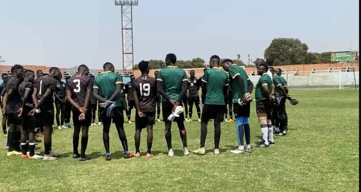 La sélection U23 de la Zambie en regroupement