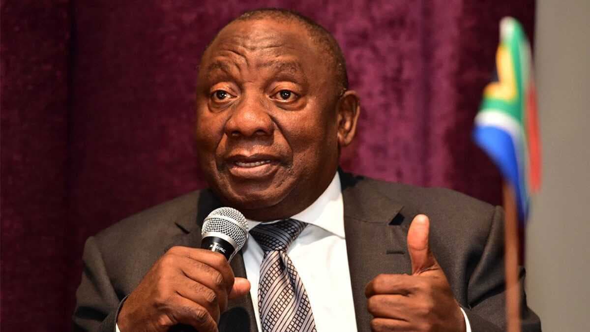Le Président d’Afrique du Sud Cyril Ramaphosa
