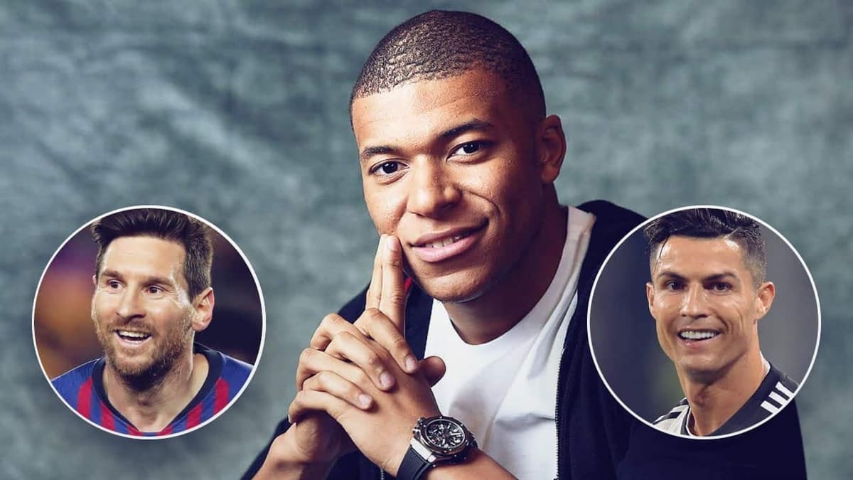 Lionel Messi, Kylian Mbappé et Cristiano Ronaldo