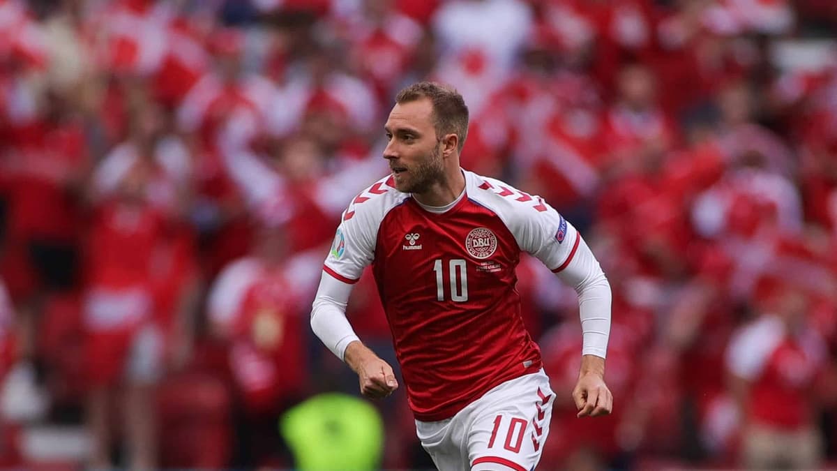 Christian Eriksen avec le maillot du Danemark