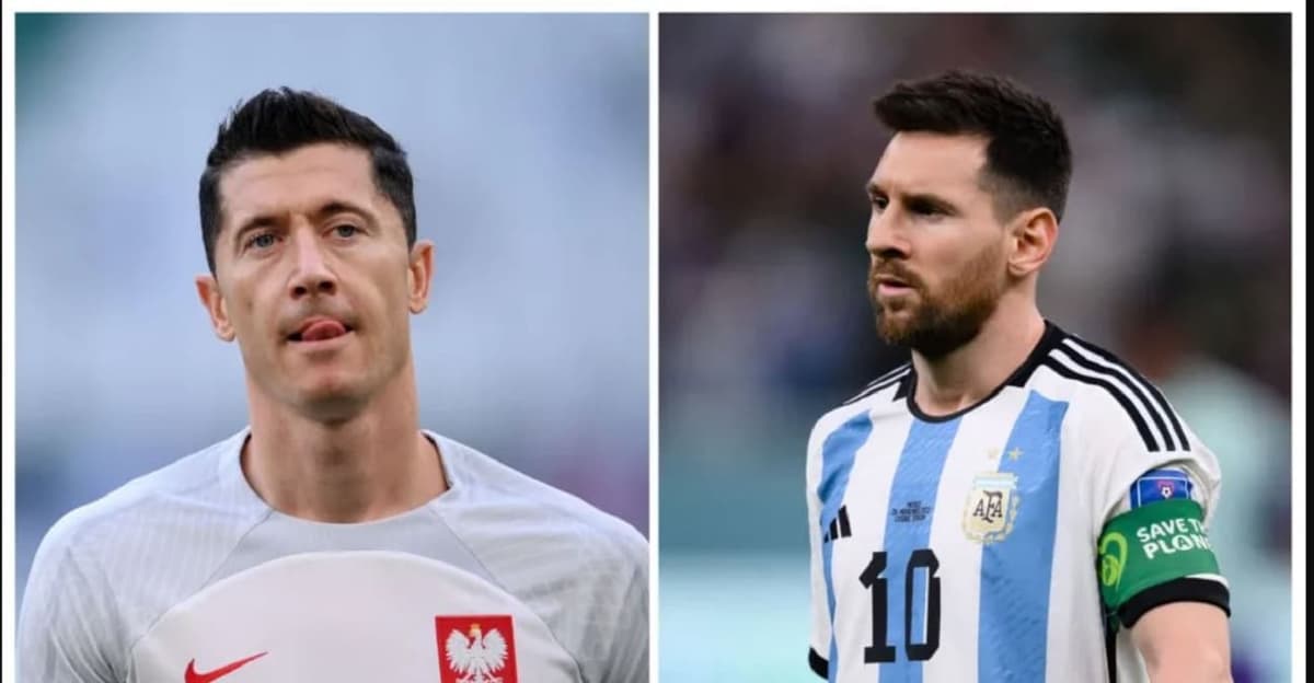 Lionel Messi et Robert Lewandowski