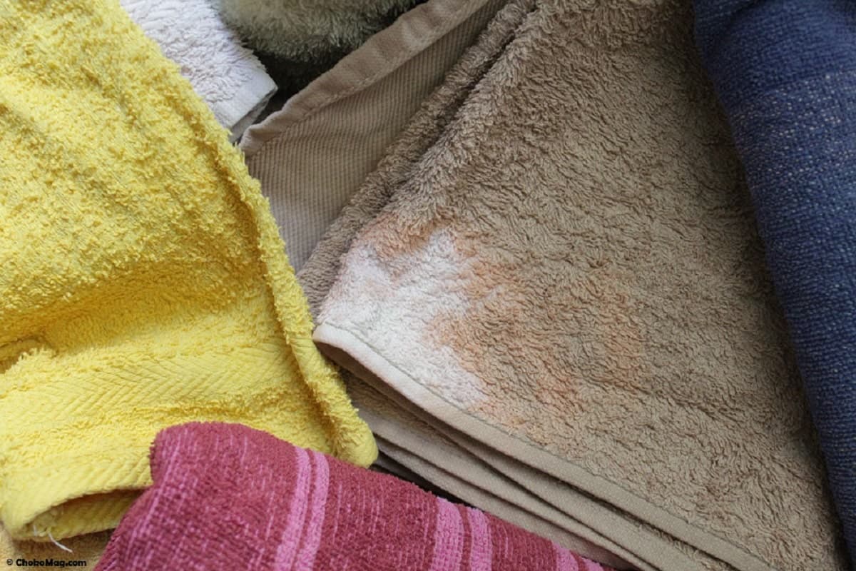 des serviettes de plusieurs couleurs