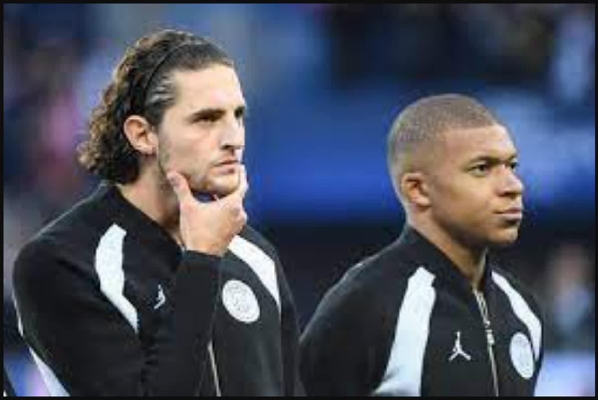 Adrien Rabiot et Kylian Mbappé