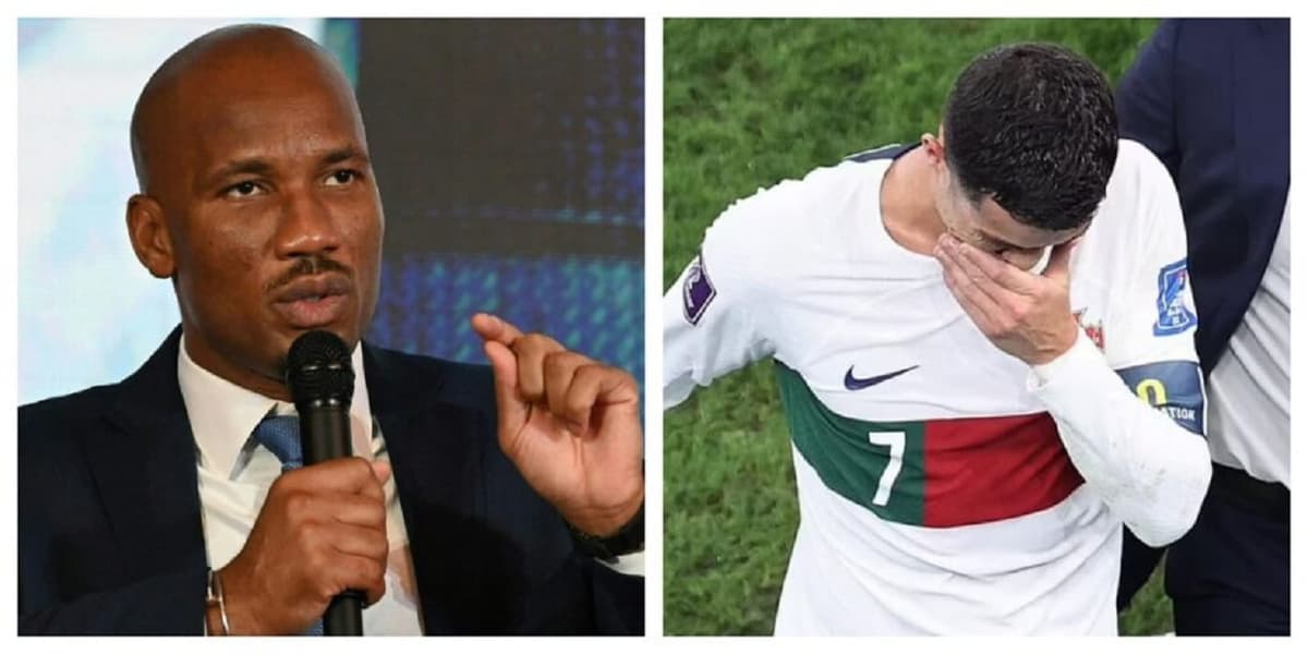 Didier Drogba vole au secours de Cristiano Ronaldo