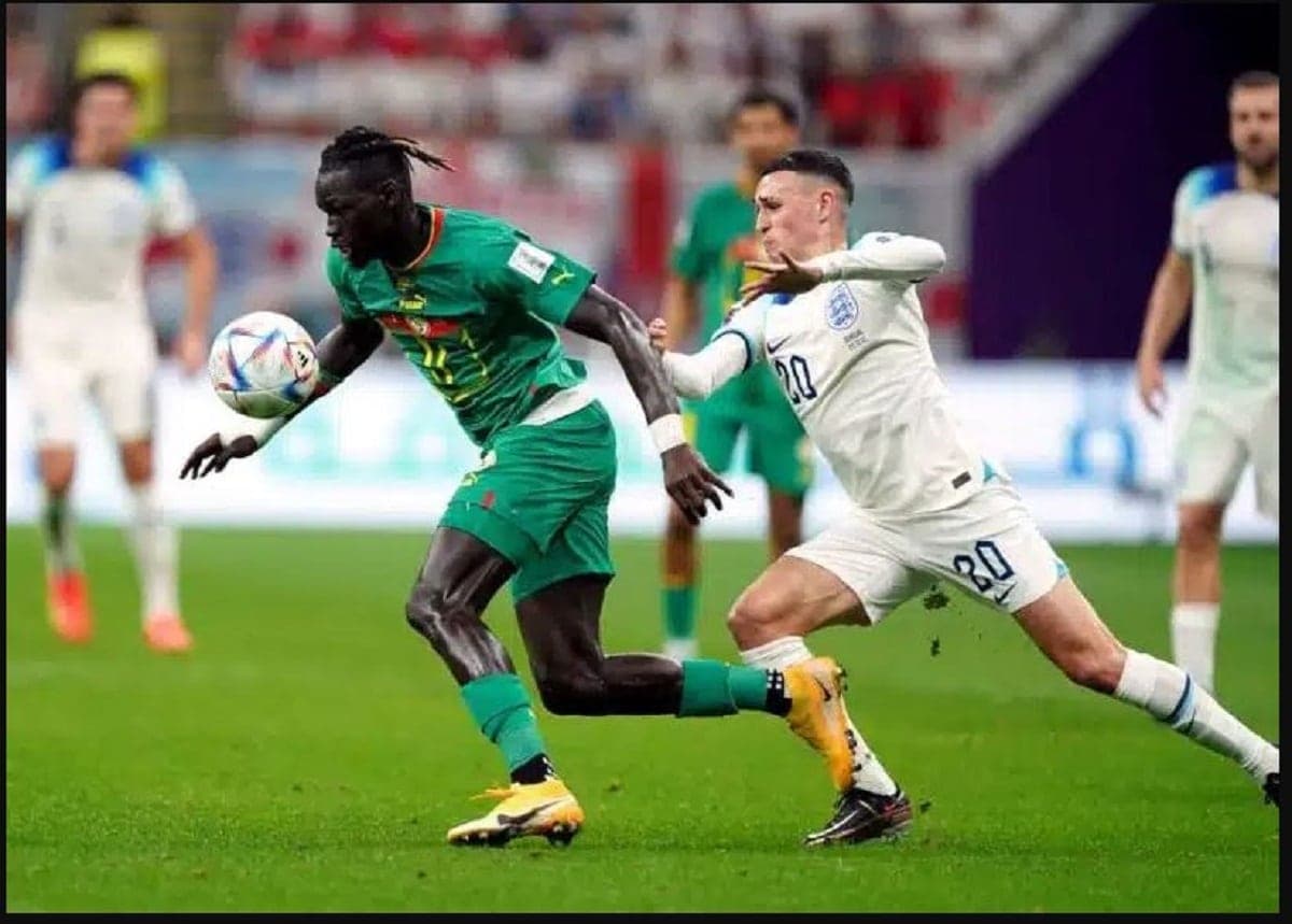 Pathé Ciss lors du match Sénégal-Angleterre