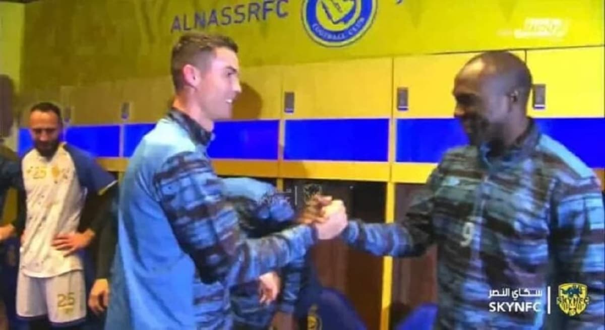 Roberto Martinez et Cristiano Ronaldo