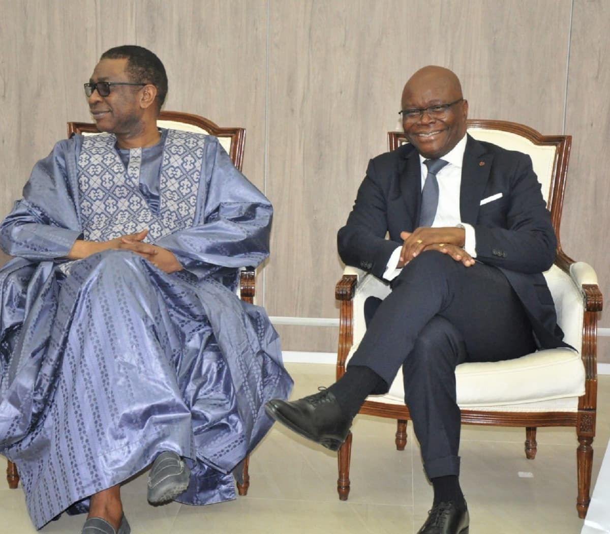 Youssou N’Dour à  Cotonou pour rencontrer Patrice Talon, dont il apprécie « énormément le leadership »