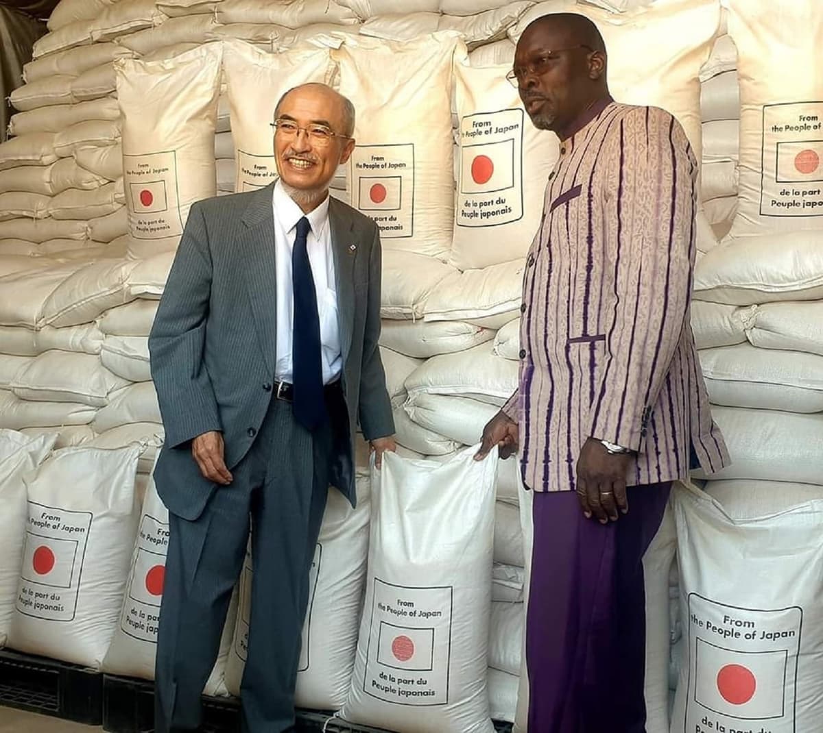 Le Japon fait don de plus de 3 000 tonnes de riz au Burkina Faso